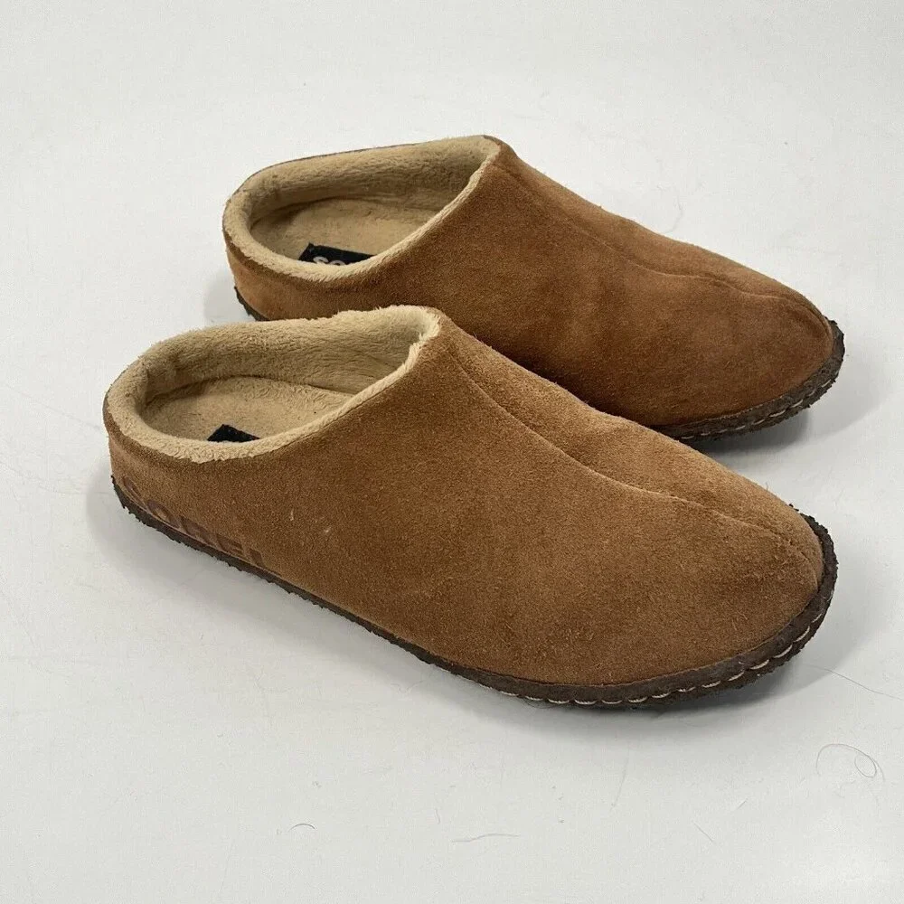Sorel Suede Slippers Youth Size 5